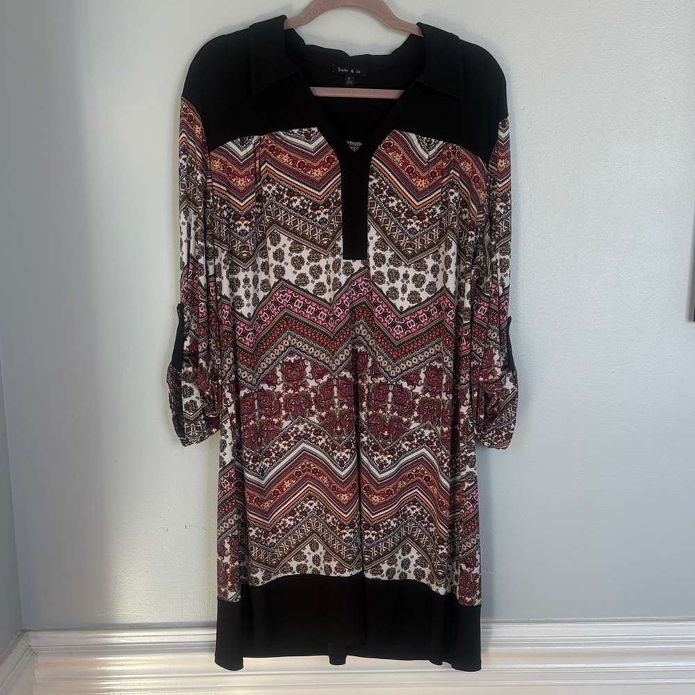 Sami & Jo Multicolor Long Sleeve Dress